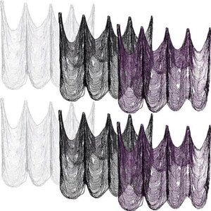 6 Pack Halloween Creepy Cloth- (30 x 72 Inch) Spooky Gauze for Halloween Party
